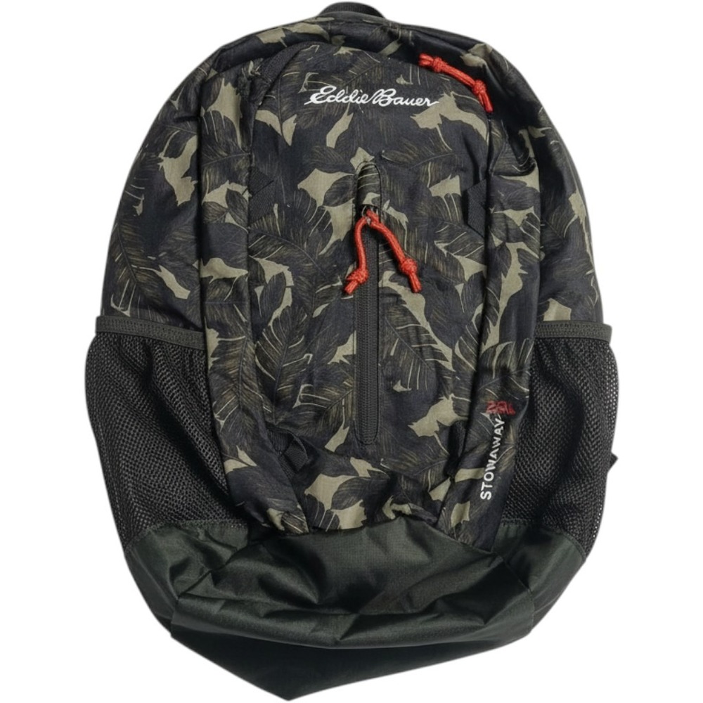 Eddie Bauer Stowaway 20L Packable Backpack Green Leaf Camo Daypack P2